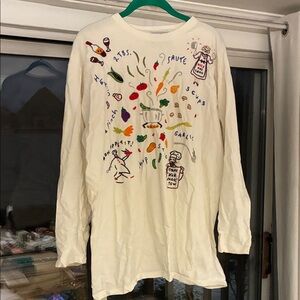 Swan Magic Long Sleeve Embroidered Shirt